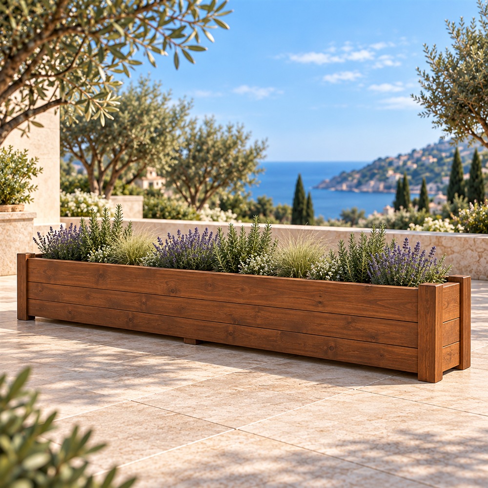 Macetero Florinda 200×28×30 cm en Jardelia