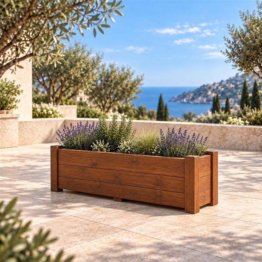 Macetero Florinda 70×28×30 cm en Jardelia